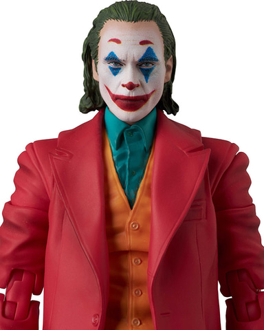 メディコムトイ　ジョーカー　No.005 MAFEX　THE JOKER 美品 映画「ジョーカー」の名シーンを再現！赤スーツのジョーカーが「MAFEX