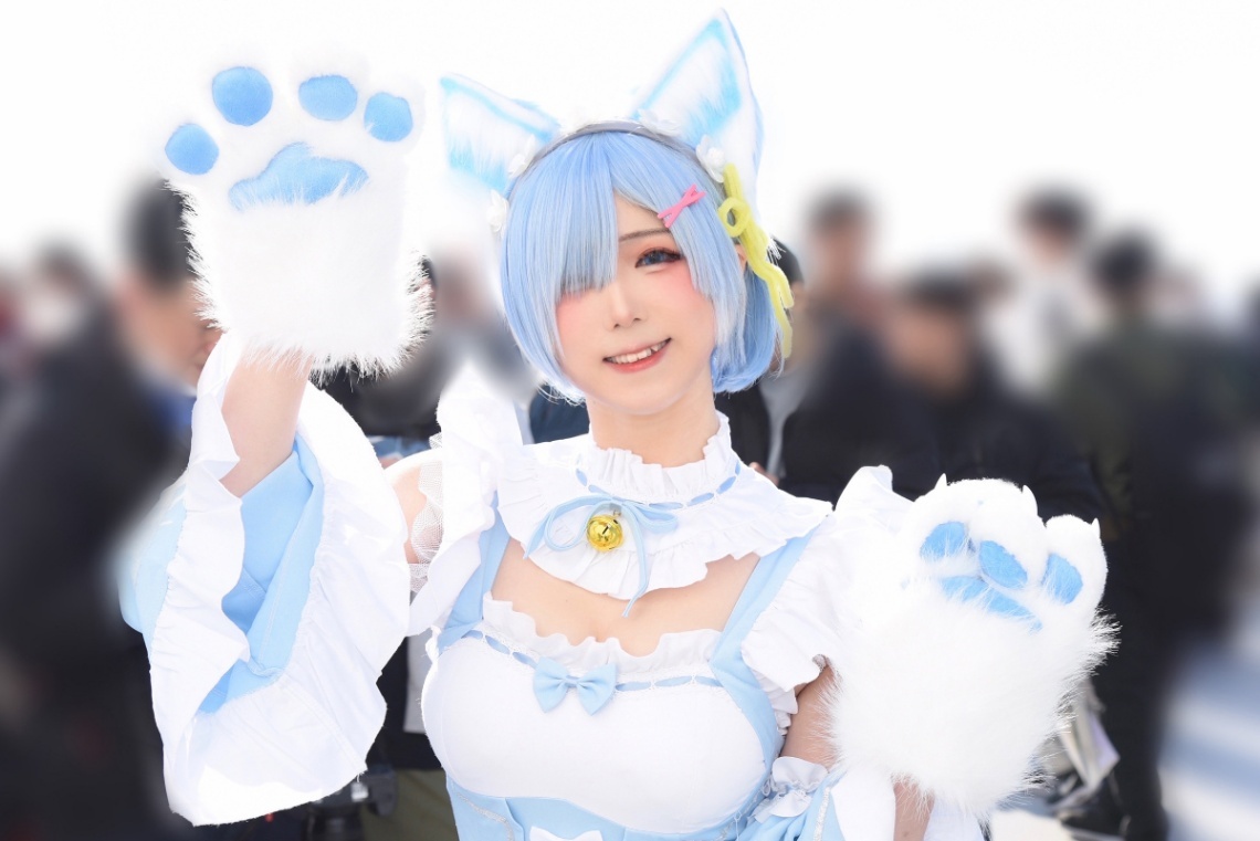 ソムタム田井のコスプレリポート＞猫耳アレンジの「リゼロ」レム