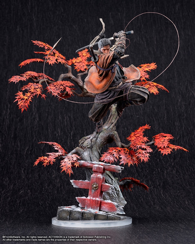 コトブキヤショップ限定 SEKIRO 隻狼 スタチュー コトブキヤ、「SEKIRO: SHADOWS DIE TWICE」より主人公「狼」の