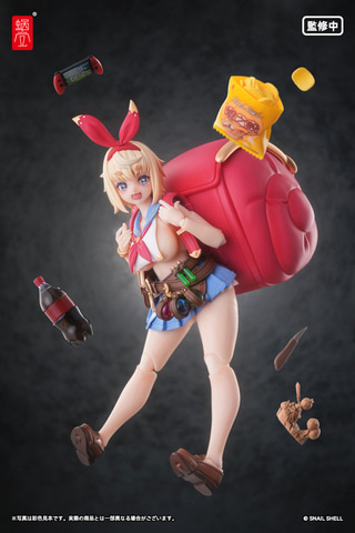 蝸之殻　TAPIGAL　ミルク・T　可動フィギュア　スネちゃんパーカーセット 蝸之殼の看板娘「スネちゃん」がRPGシリーズで待望の可動フィギュア化