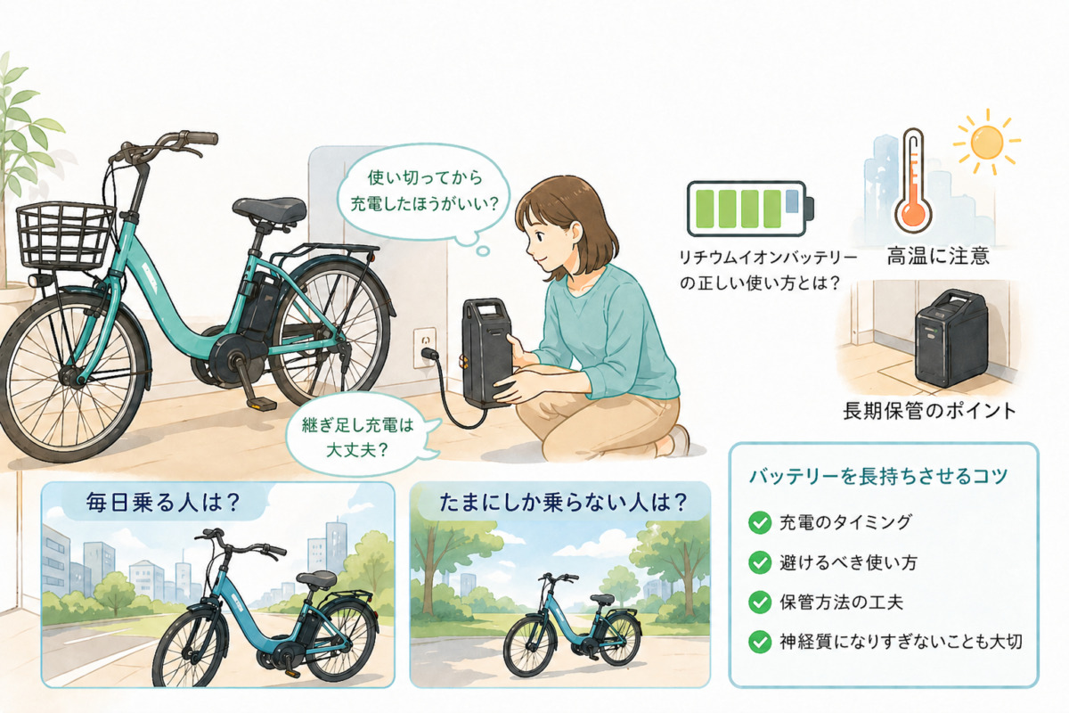バッテリーの「継ぎ足し充電」は問題 ない？長持ちさせるために気を