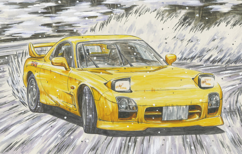 頭文字D」より高橋啓介仕様の「FD3S RX－7Aspec」にアクリルスタンドが