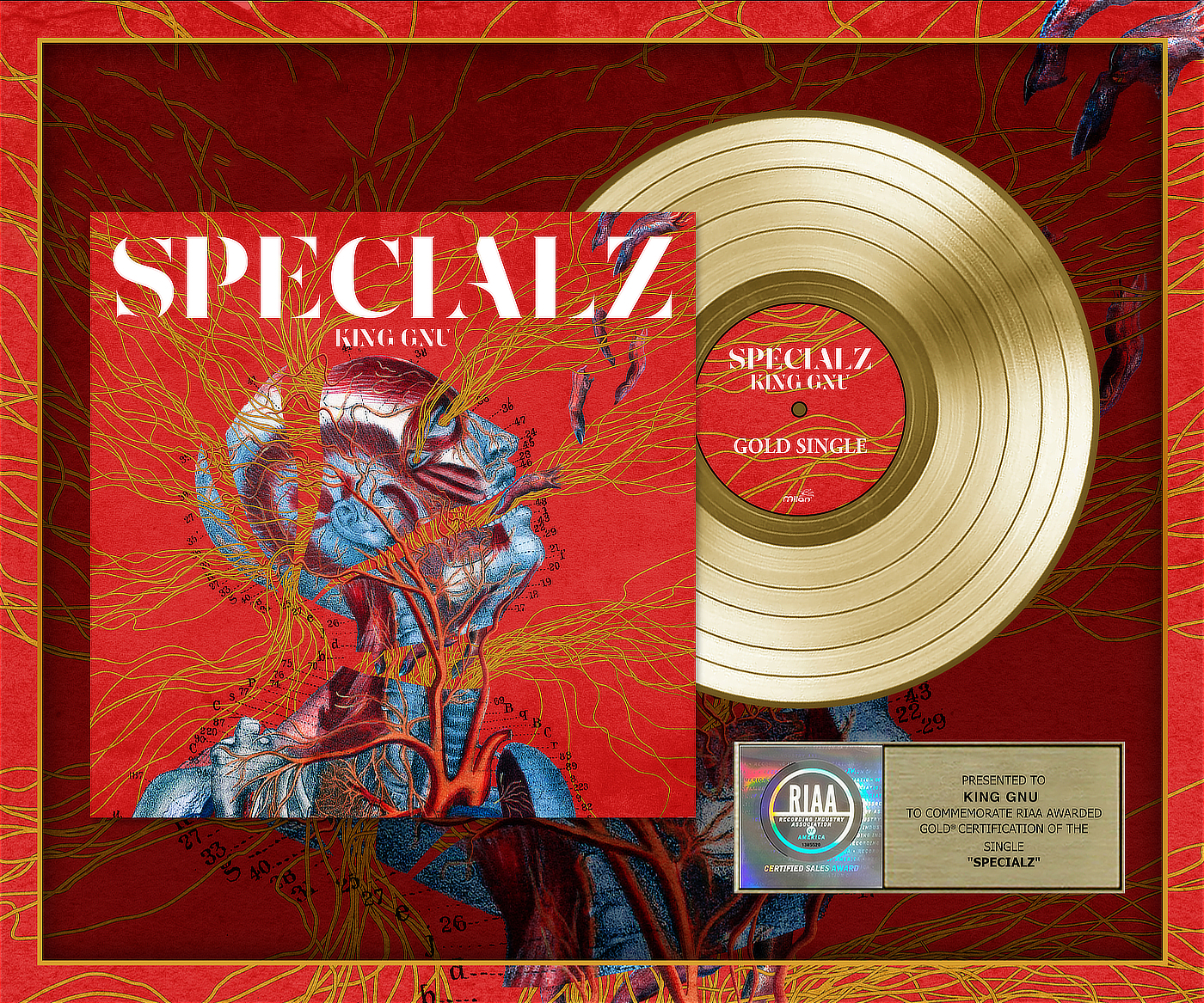 king gnu レコード 4枚セット King Gnu「SPECIALZ」が、アメリカレコード協会（RIAA）によりゴールド