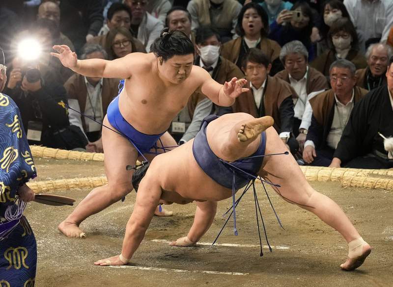 はい、これ」横綱から初金星の懸賞金21本、藤ノ川は全て父に渡した