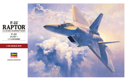 ハセガワ、1/48スケールプラモデル「F-22 ラプター」再販分を本日出荷