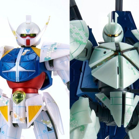 MG 1/100 ∀ガンダム／ターンX［ナノスキンイメージ］」と1/100