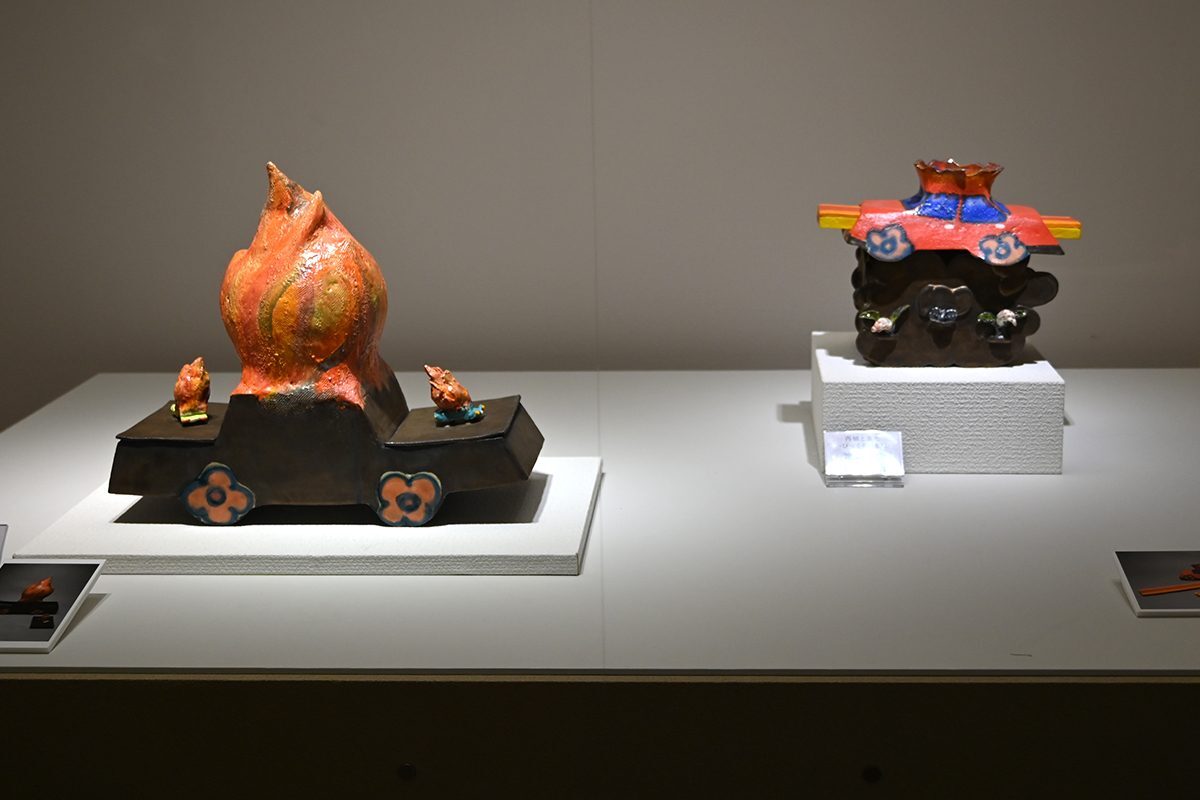 厨子甕で多彩に表現 壺屋焼物博物館で企画展 24日まで 沖縄・那覇