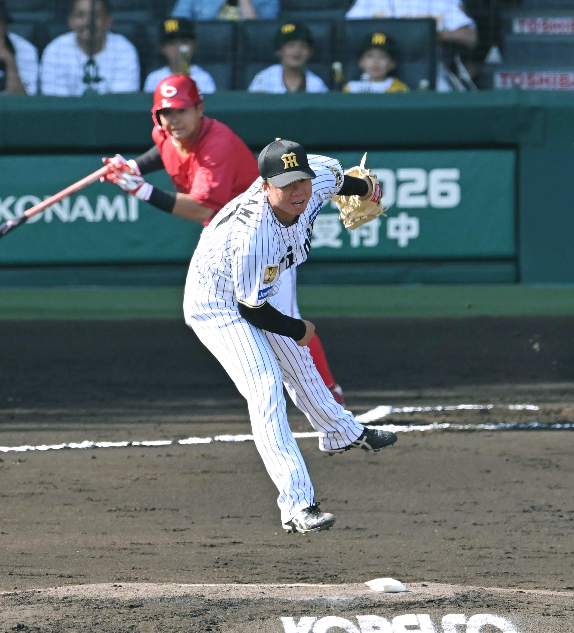 阪神・村上 お待たせ2勝目 あと1球完封逃すも無四球熱投123球