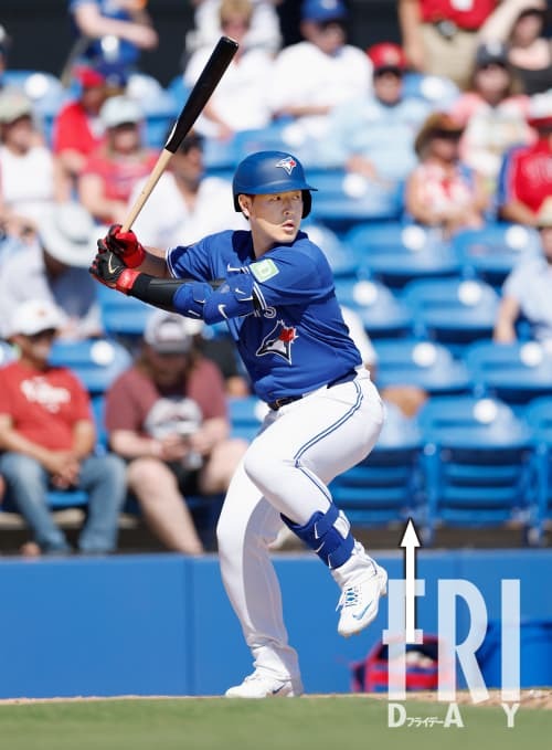 写真で解説】岡本和真《ブルージェイズ》30本塁打へ「脱″ガニ股″で巨人