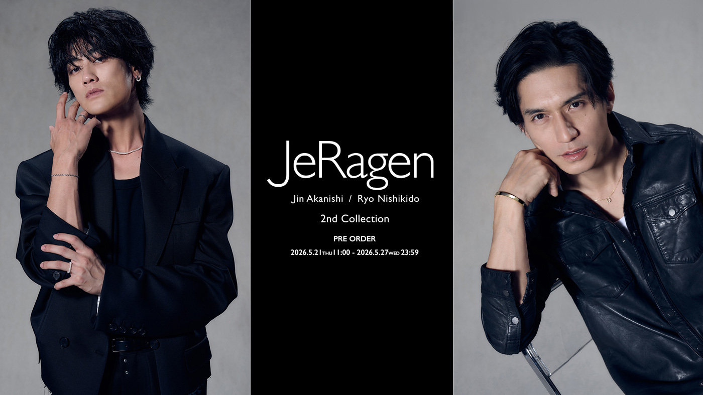 赤西仁、錦戸亮コラボJeRagen SV925 シルバーＭサイズ 赤西仁×錦戸亮のジュエリーブランド「JeRagen」待望の新コレクションが