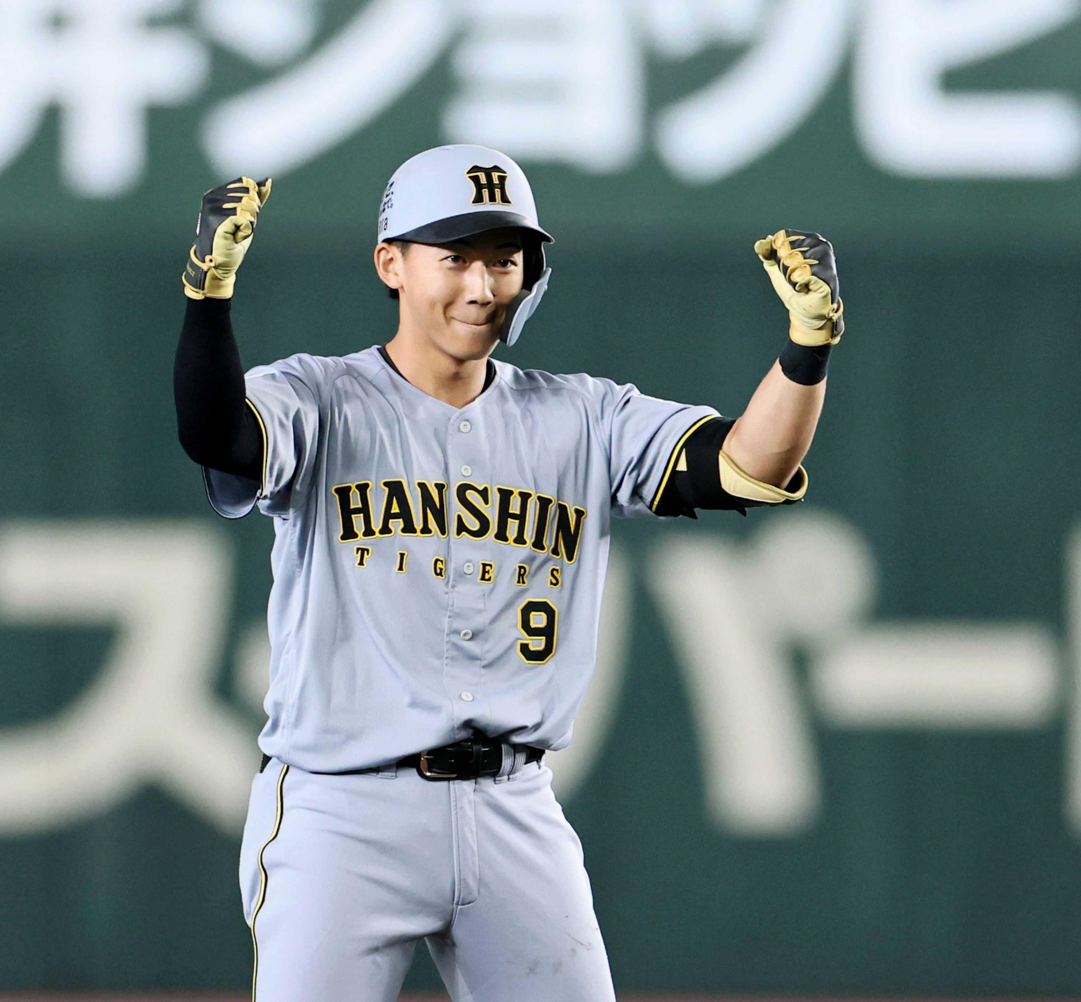 阪神ドラ1立石 初1番で初猛打賞＆初打点 大舞台に強い「プレッシャー
