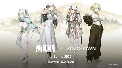 勝利の女神：NIKKE」がZOZOTOWNとコラボ。描き下ろしイラスト使用