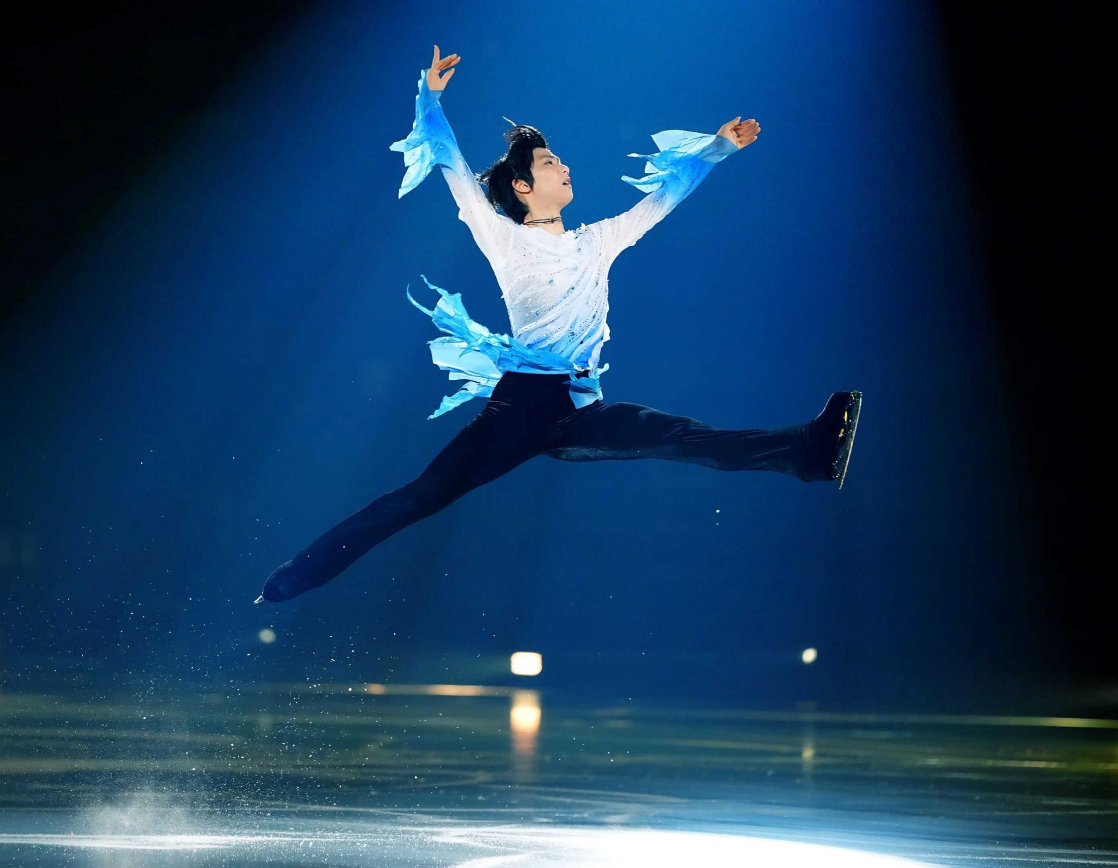 羽生結弦さん ゆず×原摩利彦氏の震災伝承ソング「幾重」に合わせ舞う
