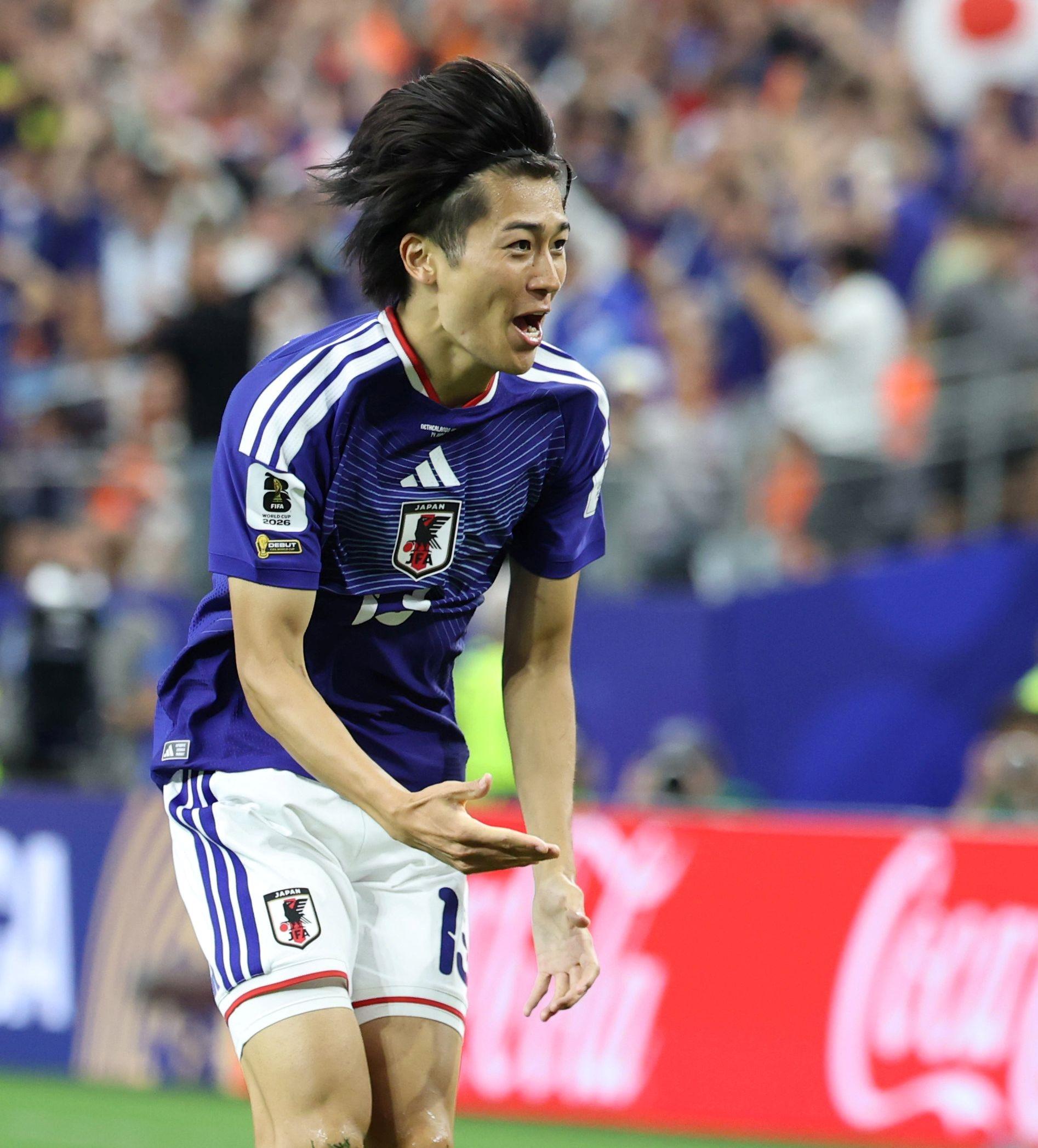 W杯初ゴールの中村敬斗「狙い通り」3年前の代表初弾と同じく久保の