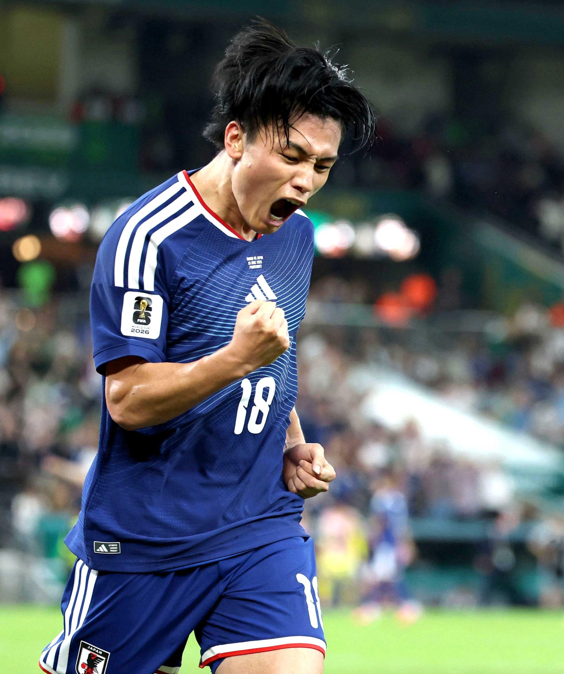 上田綺世が日本代表初のW杯1試合2発 歴史的4点！決勝T大前進導い