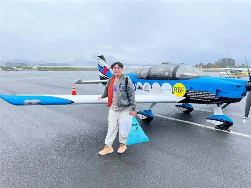小型機を操縦し世界一周に挑戦中 林睿哲さん「台湾人でもできると証明