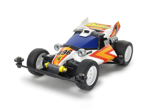 【貴重・動作確認済】タミヤ 1/14 エンペラーQDダッシュ1号 皇帝RCバギー ダッシュ！四駆郎」より「1/32 ダッシュ1号・皇帝（エンペラー）タイプ