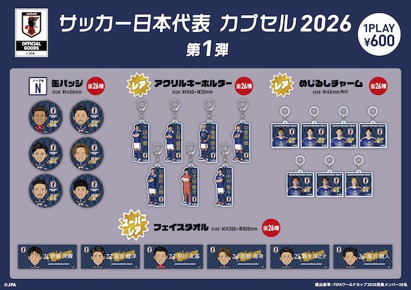 W杯で活躍「サッカー日本代表」グッズが好評、カプセルトイをECサイト