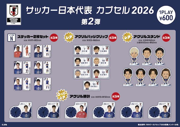 W杯で活躍「サッカー日本代表」グッズが好評、カプセルトイをECサイト