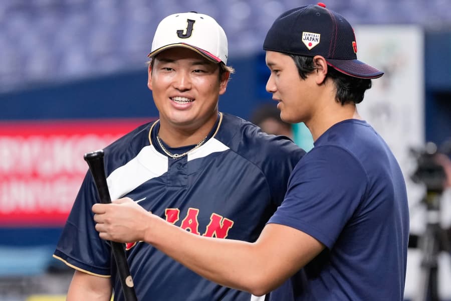 WBC 全25種セット　大谷翔平/佐々木朗希/山本由伸/村上宗隆/吉田正尚 独自】大谷翔平、山本由伸、佐々木朗希が村上宗隆と盛り上がったシカゴ