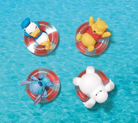 ガチャ「ディズニーキャラクター ぷかぷかフロートタイム」が登場。夏