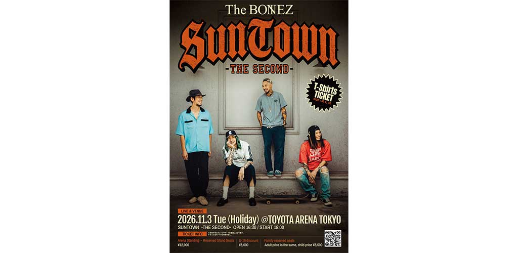 The BONEZ、トヨタアリーナ単独公演11月に開催（Rolling Stone Japan