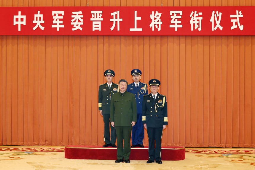 習主席、軍上将2人を任命…4人から6人に補強、半分が空軍（中央日報日本