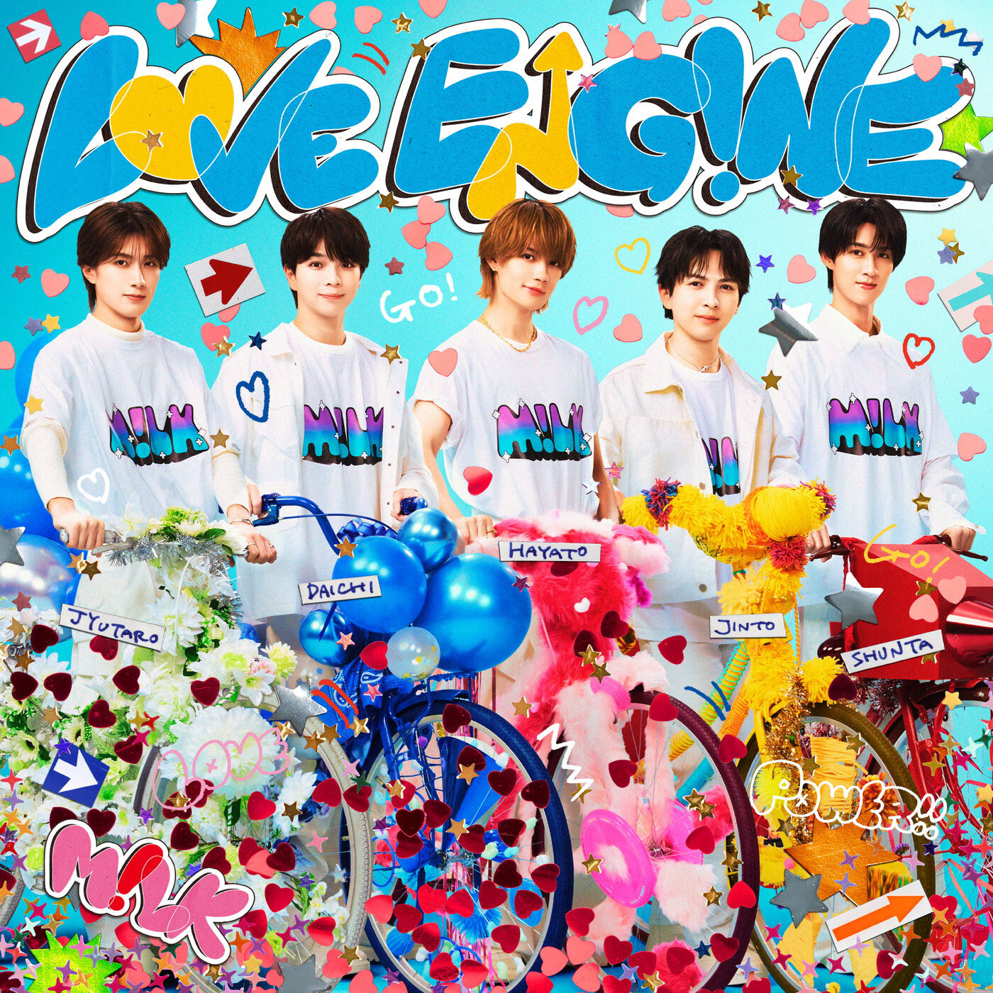 M!LK 1stミニアルバムのタイトルが『LOVE ENG!NE』に正式決定