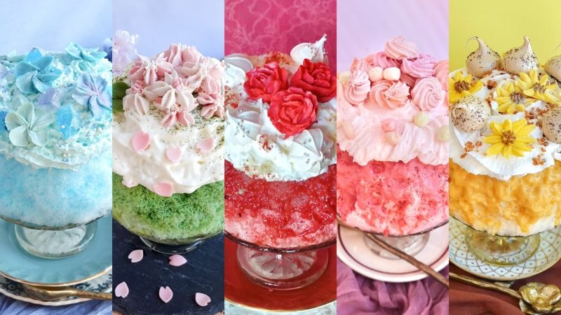 ド派手なかき氷「パティシエの作る夏花氷」が5種登場！テーマは「氷の