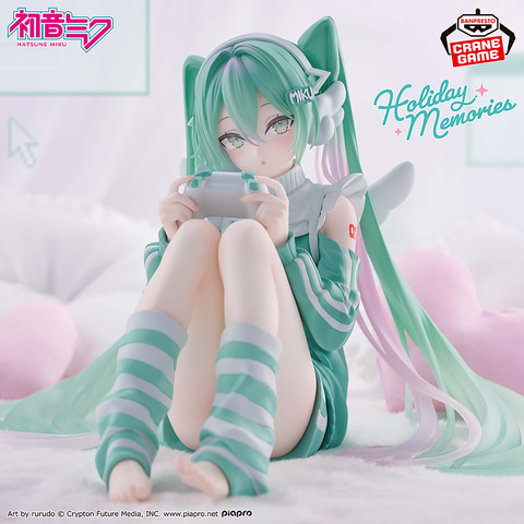 初音ミク Holiday Memories-ゲーム-4体セット rurudo氏が描き下したゲームを楽しむ初音ミクがプライズで登場