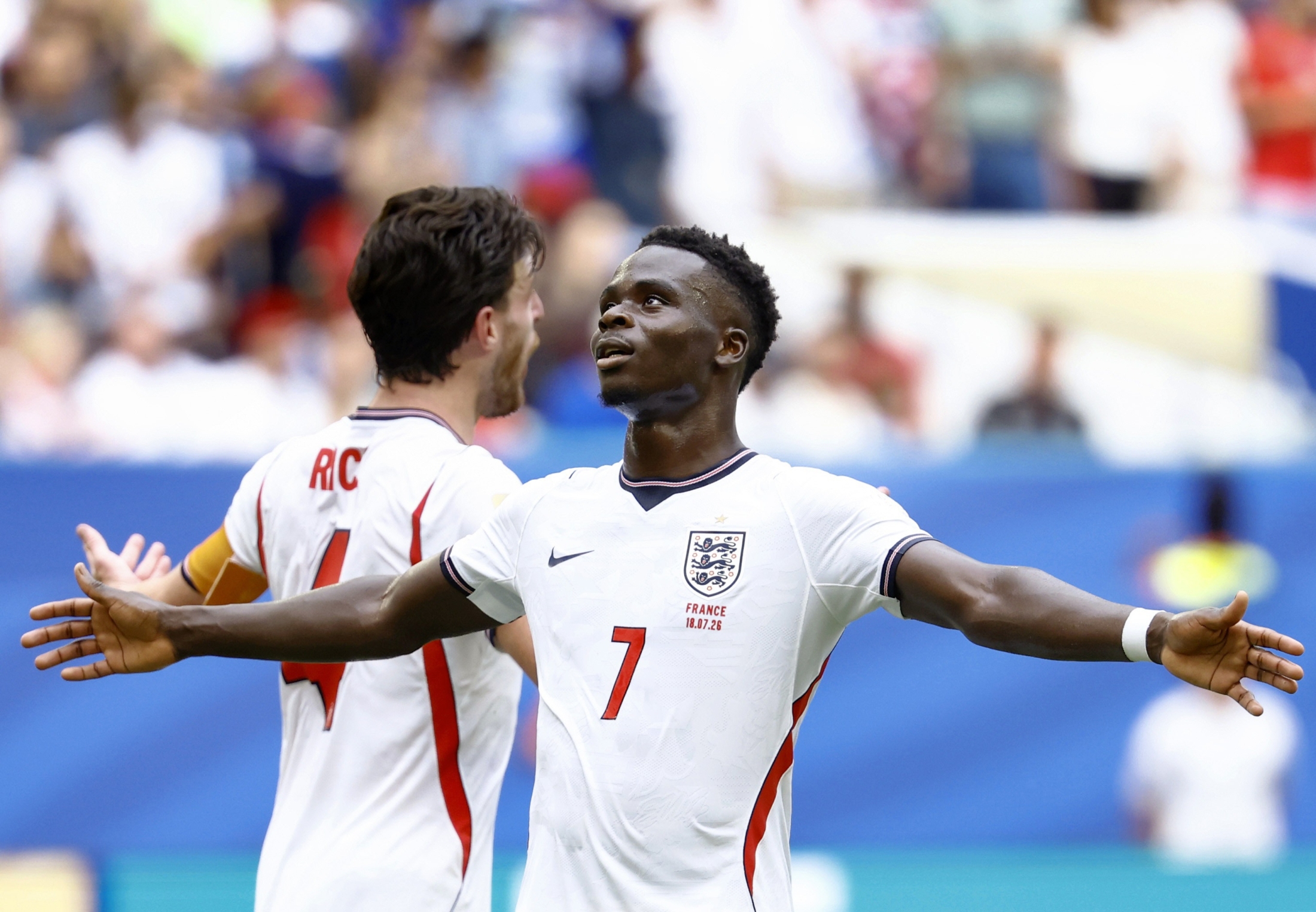 正規品　イングランド代表 EURO２０２４サカ イングランド代表が3位 ハットトリックのサカ「クレージーなゲーム