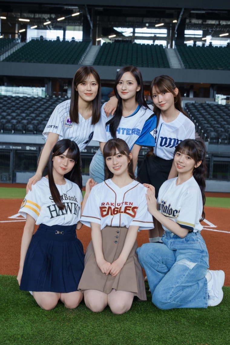 乃木坂野球部＞小川彩、金川紗耶、黒見明香、柴田柚菜、瀬戸口心月