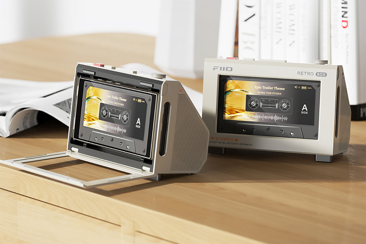 FIIO、DAPを格納できるレトロ調Bluetoothスピーカー「RETRO BOX