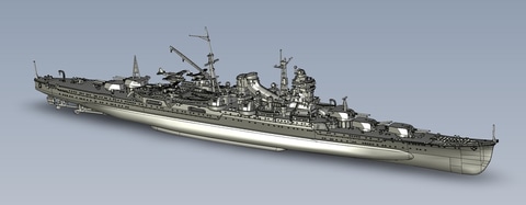 フジミ模型、プラモデル「1/700 FH50 日本海軍重巡洋艦 最上(昭和17年