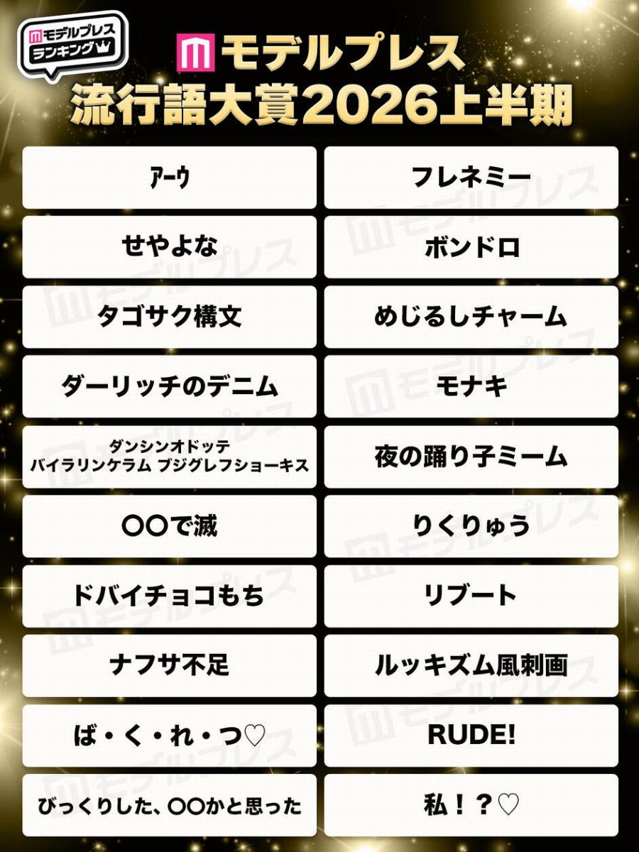 流行語大賞2026上半期、「〇〇で滅」「ボンドロ」「フレネミー」など全