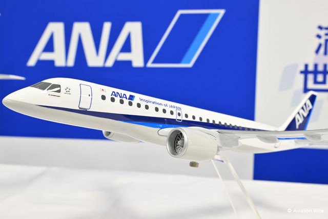 ANA エンブラエル 190-E2 LED仕様完成品 ANA、E190-E2を8機追加発注 最大28機に（Aviation Wire） - Yahoo!ニュース