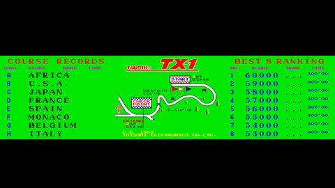 辰巳電子工業のレースゲーム「TX-1」がアーケードアーカイブスにて7月