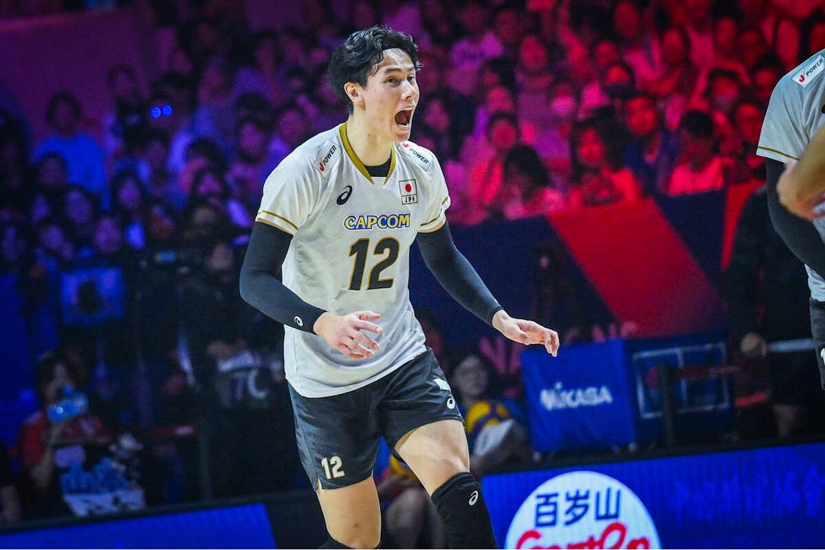 バレー】日本男子、第2セットは25―23で取り返す 高橋藍が10得点