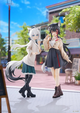ホロライブ」より白上フブキさんと大神ミオさんが私服&おでかけ衣装姿