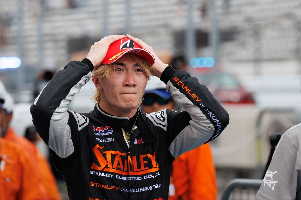 牧野任祐、富士で再び男泣き。スーパーフォーミュラでの悔し涙をGT500