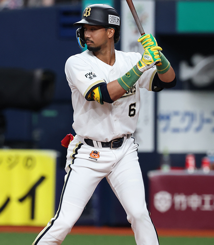 【新品・未使用】オリックスバファローズ 宗佑磨　♯6 サイズL オリックス・宗佑磨「(初回からのバファエールに)一緒に戦っていこうっ