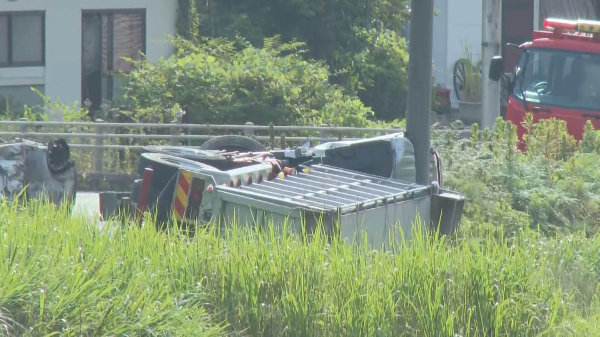 軽自動車と大型トラックが正面衝突 車が炎上し1人死亡（HOME広島ホーム