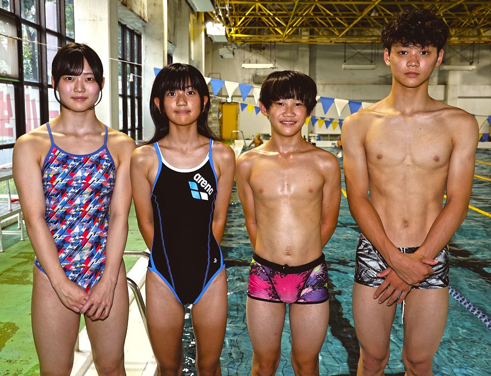紀南の小中高4選手出場 夏季ジュニア五輪水泳、和歌山（紀伊民報