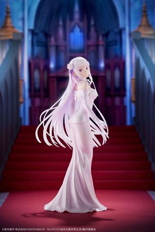 リゼロ エミリア ウェディングドレス フィギュア Re:ゼロから始める異世界生活」よりウェディングドレス姿の「エミリア