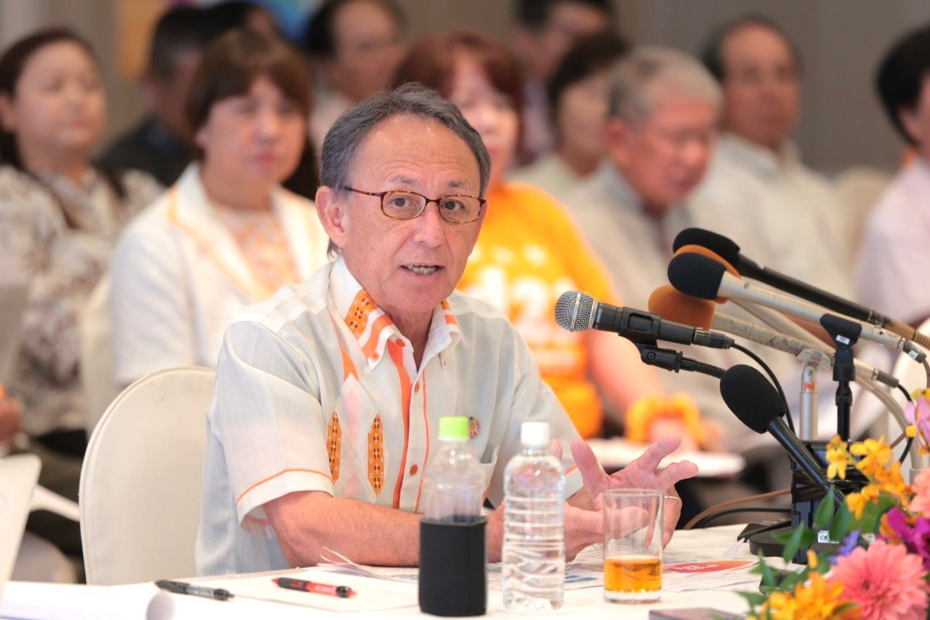 【沖縄知事選】「辺野古新基地反対の民意守り抜く」玉城デニー氏が政策発表（琉球新報） - Yahoo!ニュース