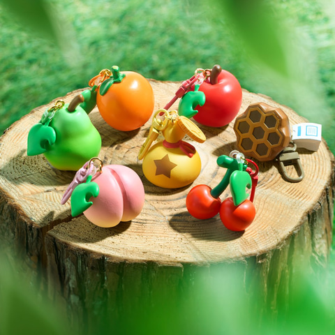 どうぶつの森」のベルぶくろやハチのすがキーホルダーに。カプセルトイ