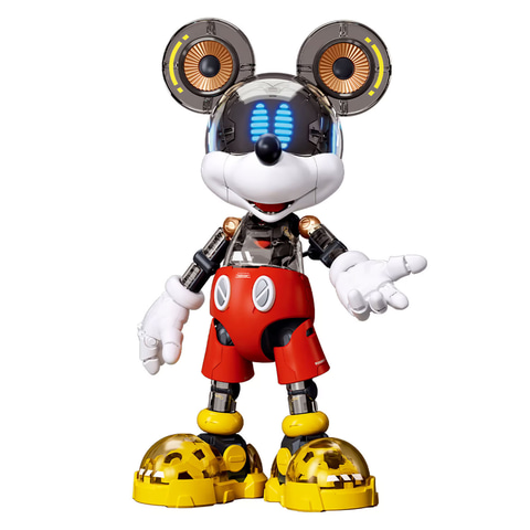 ミッキーマウスを3パターンで組み立てられるフィギュアキットがマルカ
