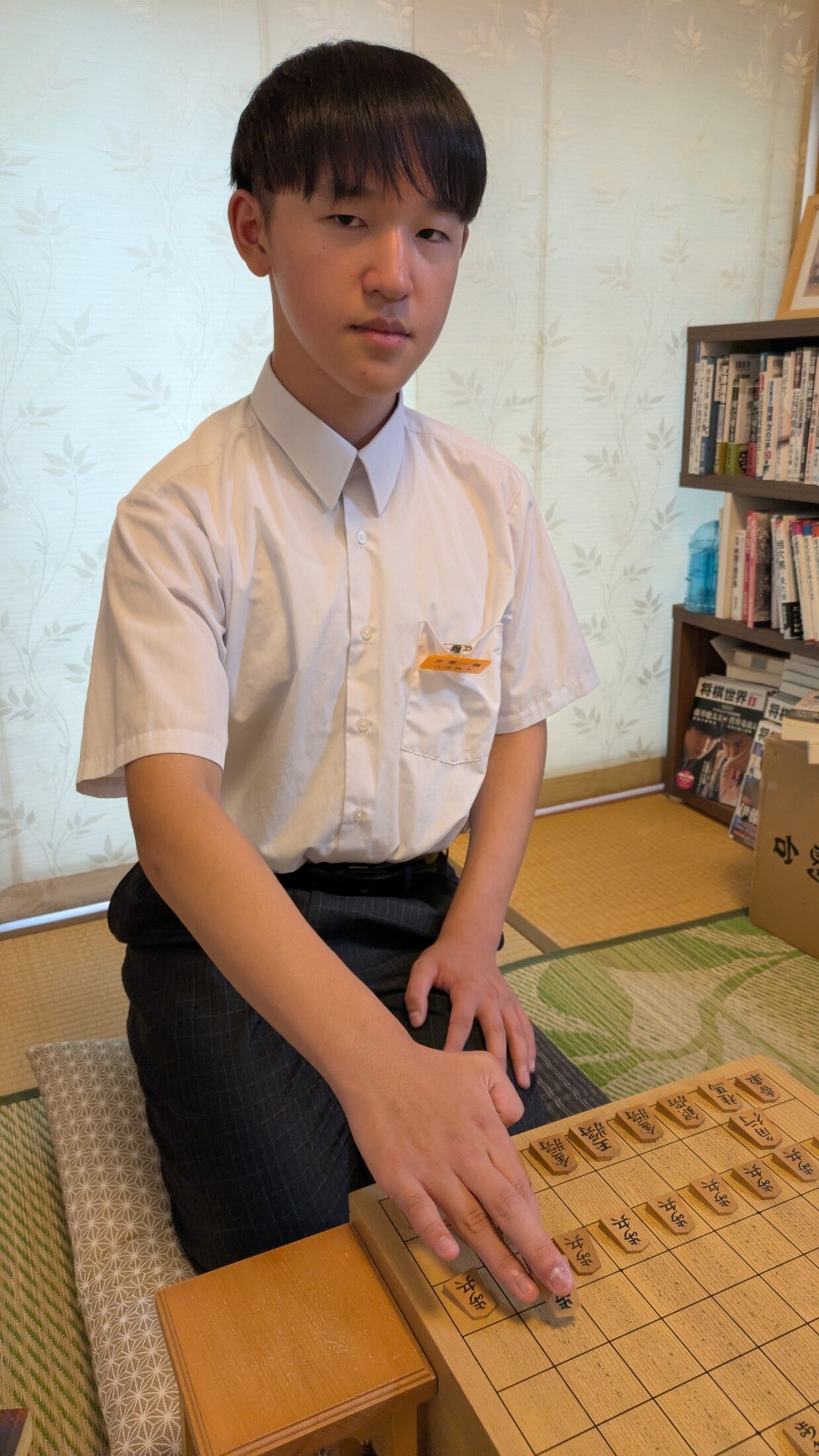 芹沢さん(三島南中2年) 将棋の奨励会に編入 プロ棋士目指し研さん