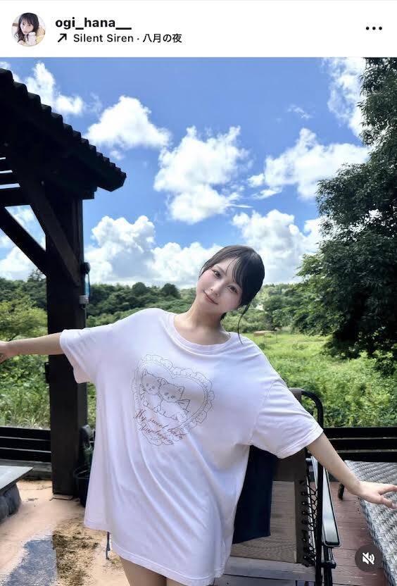 ≠ME ノイミー 尾木波菜 ユニフォームTシャツ ビックサイズ ≠ME・尾木波菜、「夏を感じた」オーバーサイズのTシャツ姿が話題