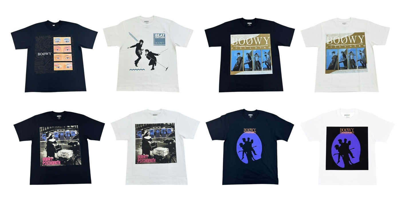 BOØWY初のジャケ写Tシャツがタワーレコード限定で販売決定！ポスターも